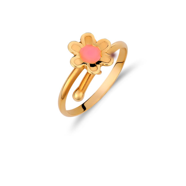 Δαχτυλίδι Παιδικό Λουλούδι Χρυσό Για Κορίτσι 14K