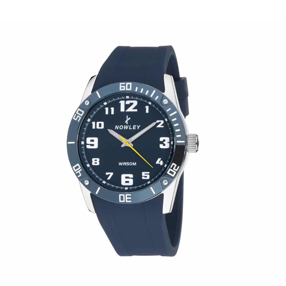Nowley Blue Rubber Strap and Blue Dial Men's Watch - 8-5642-0-2