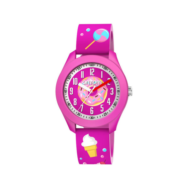 AM:PM Candy Fuchsia Rubber Strap Kids' Watch PM203-K675