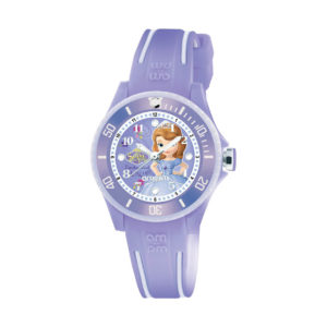 AM:PM Disney Sofia Purple Rubber Strap Kids' Watch DP186-K470
