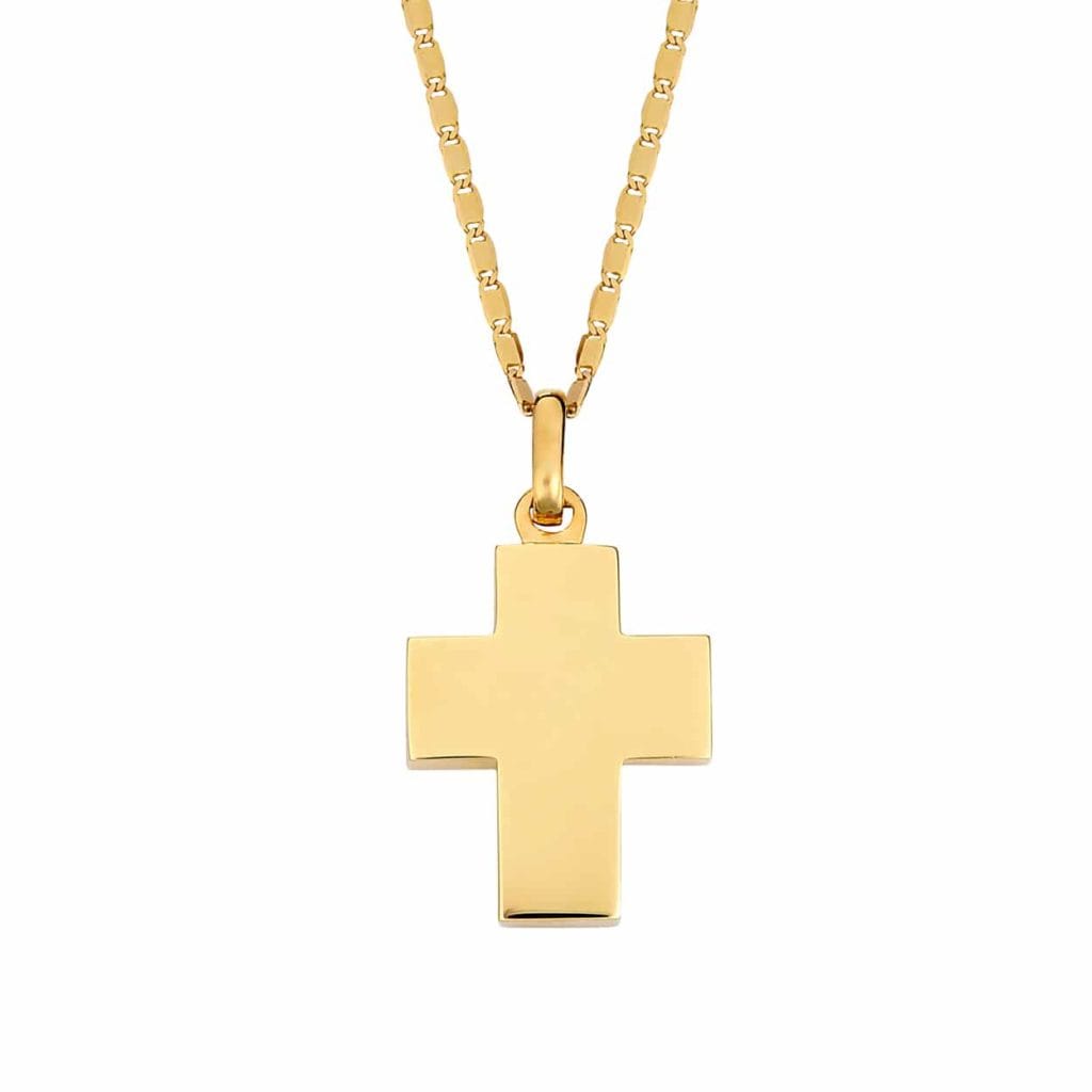 Χοντρός Σταυρός Χρυσός 14K