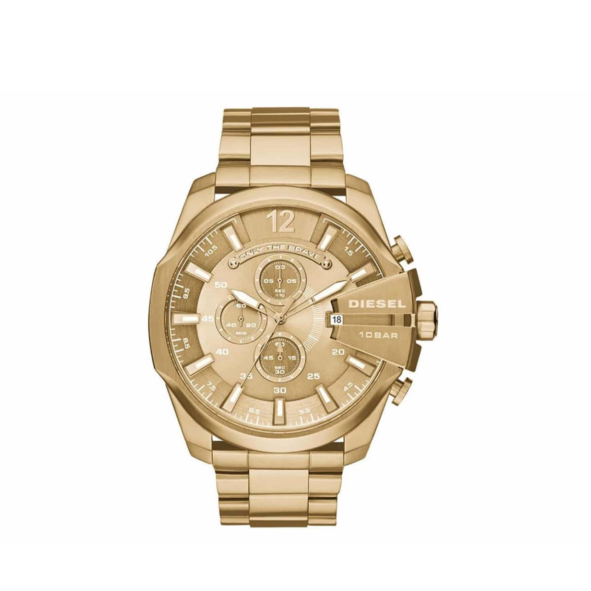 Diesel Mega Chief Gold Stainless Steel Chronograph Men's Watch - DZ4360