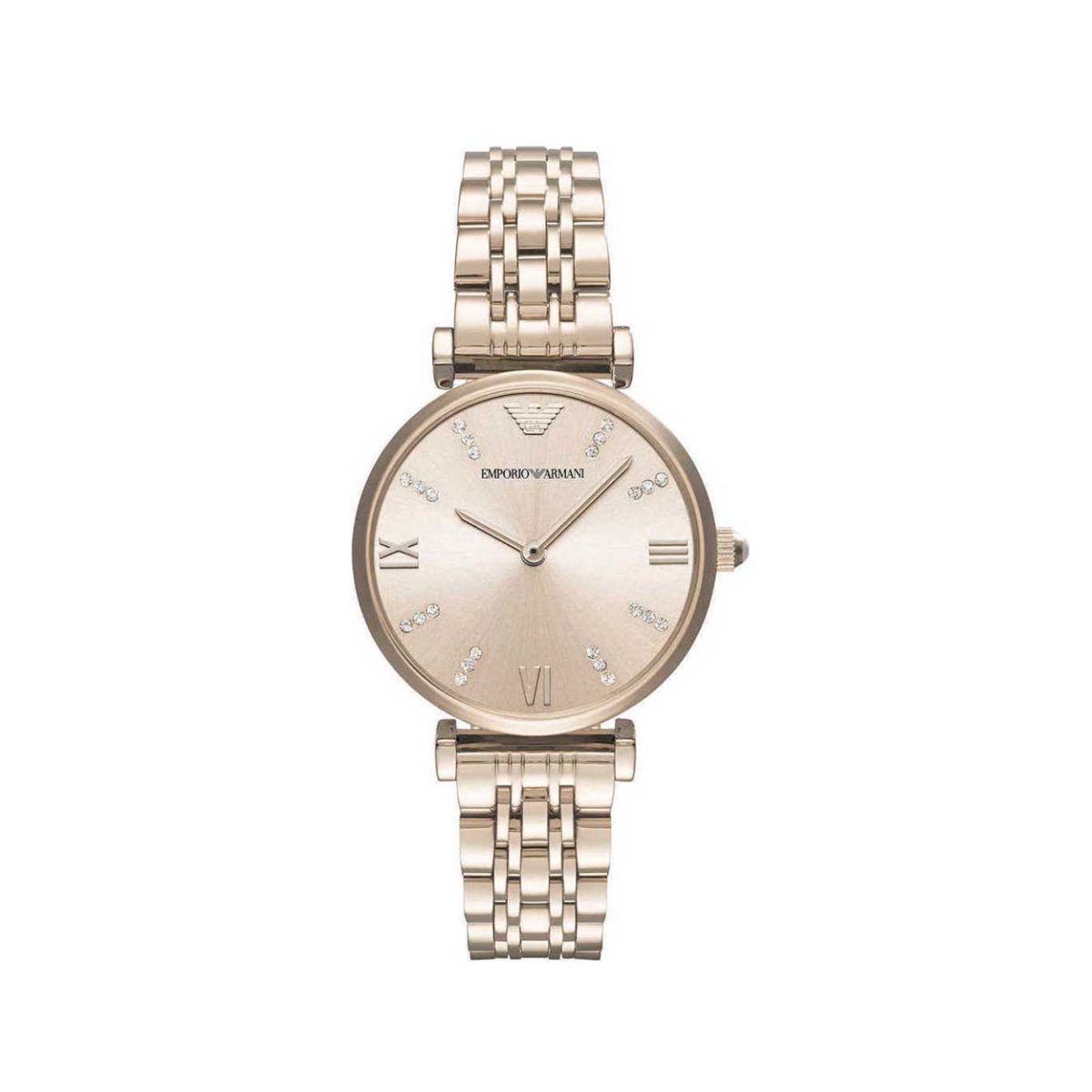 Emporio Armani Gianni T-Bar Rose Gold Women's Watch - AR11059