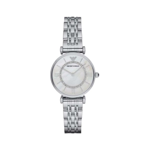 Emporio Armani Gianni T-Bar Silver Women's Watch - AR1908