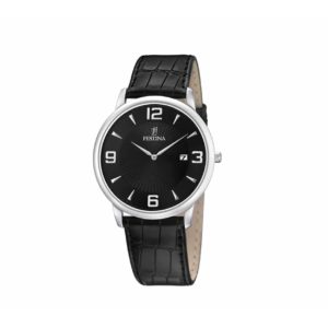 Festina Black Leather Strap Men's Watch - F6806/2
