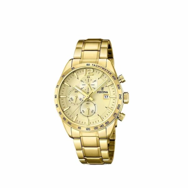 Festina Gold Stainless Steel Chronograph Men's Watch - F20266/1