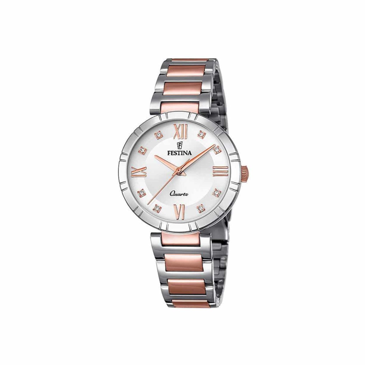 Festina Mademosiselle Silver-Rose Gold Women's Watch - F16937/D