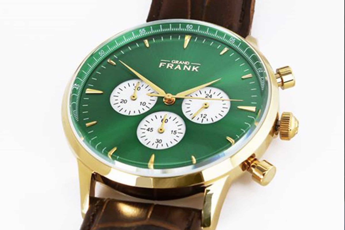 Grand Frank Montpellier Green Chronograph Unisex Watch - 002309 - Image 3
