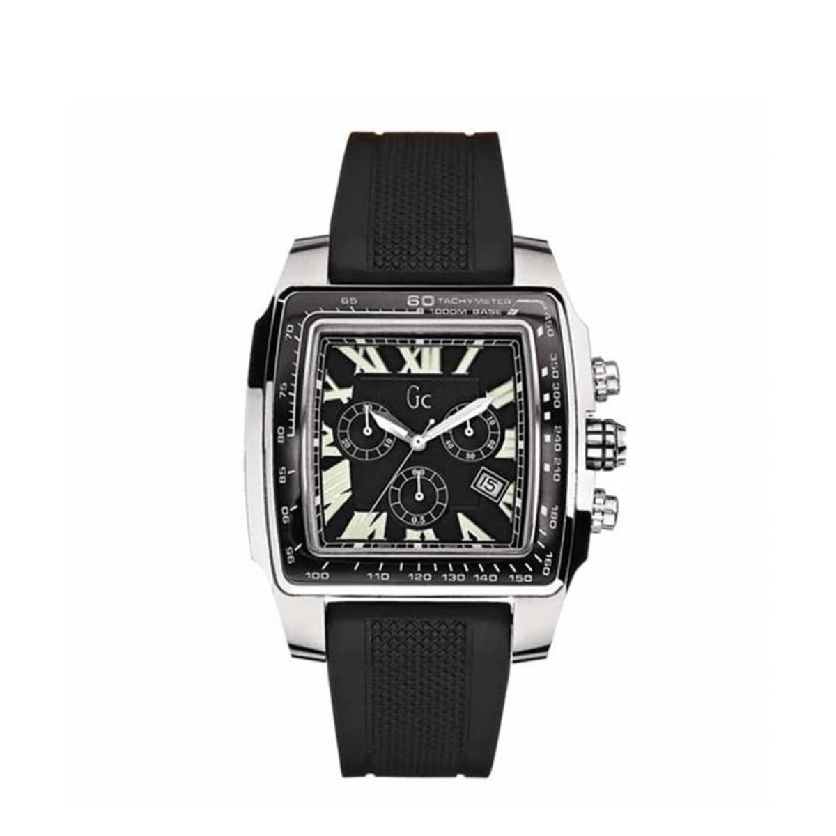 Guess Black Leather Strap Men's Watch - I31000G2 GC