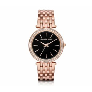Michael Kors Darci Crystals Rose Gold Stainless Steel Bracelet Women's Watch - MK3402