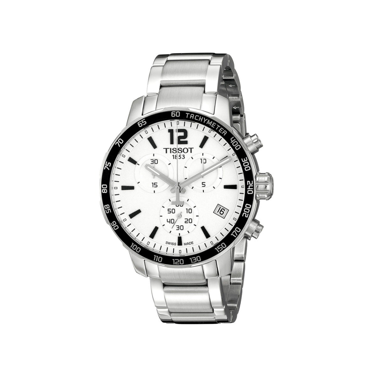 Tissot T-Sport Quickster Silver-Black Chronograph Men's Watch - T095.417.11.037.00