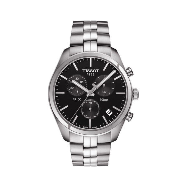 Tissot T-Classic PR 100 Chronograph Silver Men's Watch Τ101.210.11.036.00