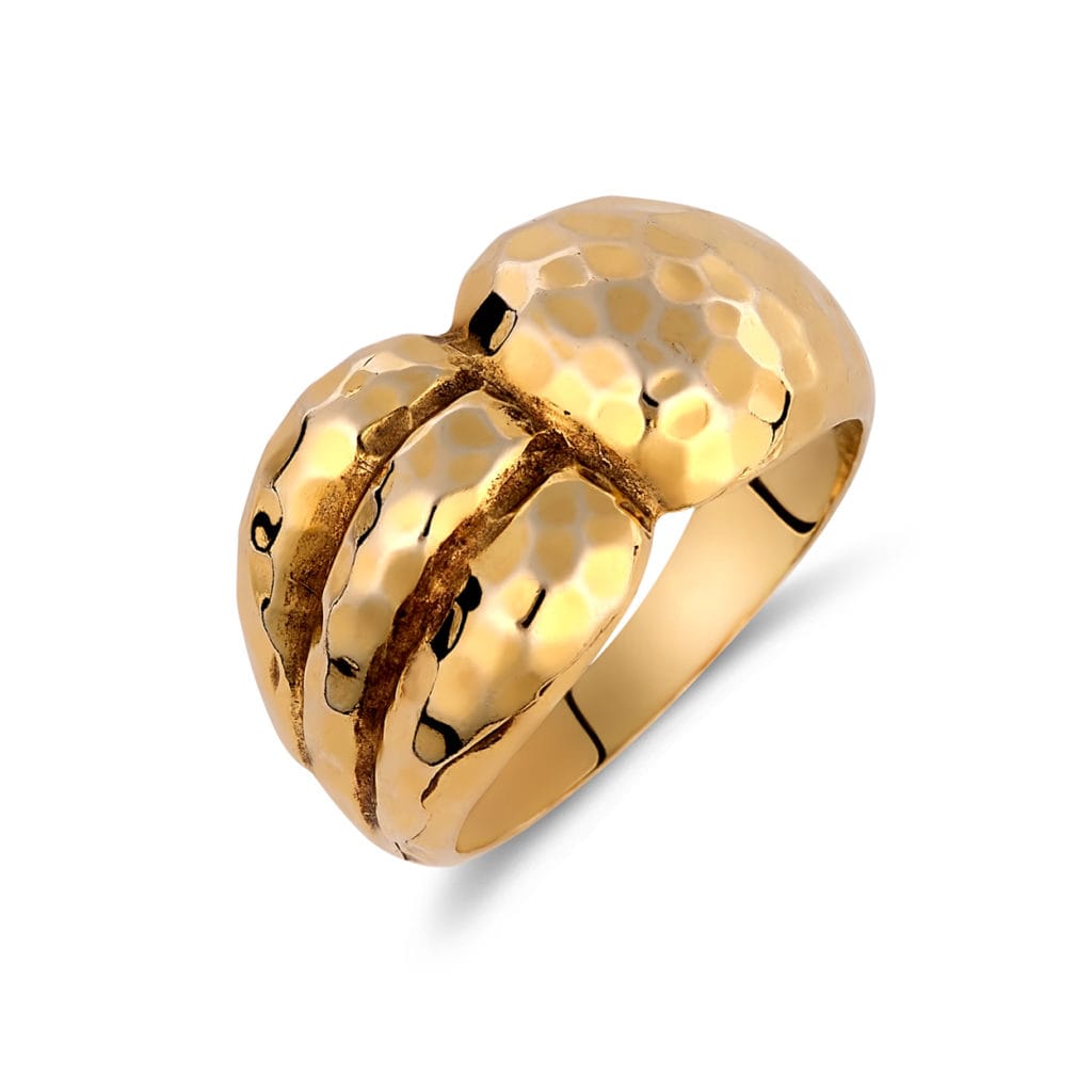 Δαχτυλίδι Χρυσό Σφυρήλατο 14K