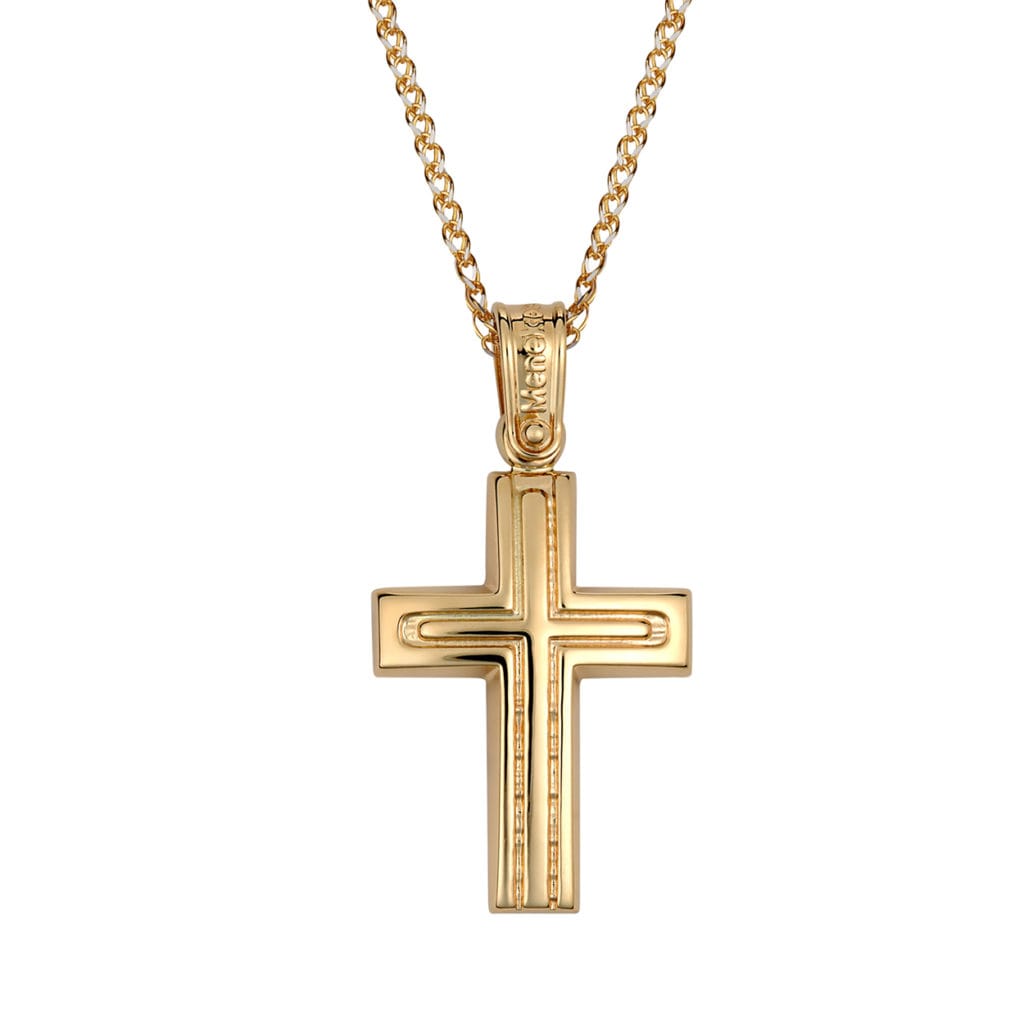 Σταυρός Χρυσός Σφυρήλατος 14K