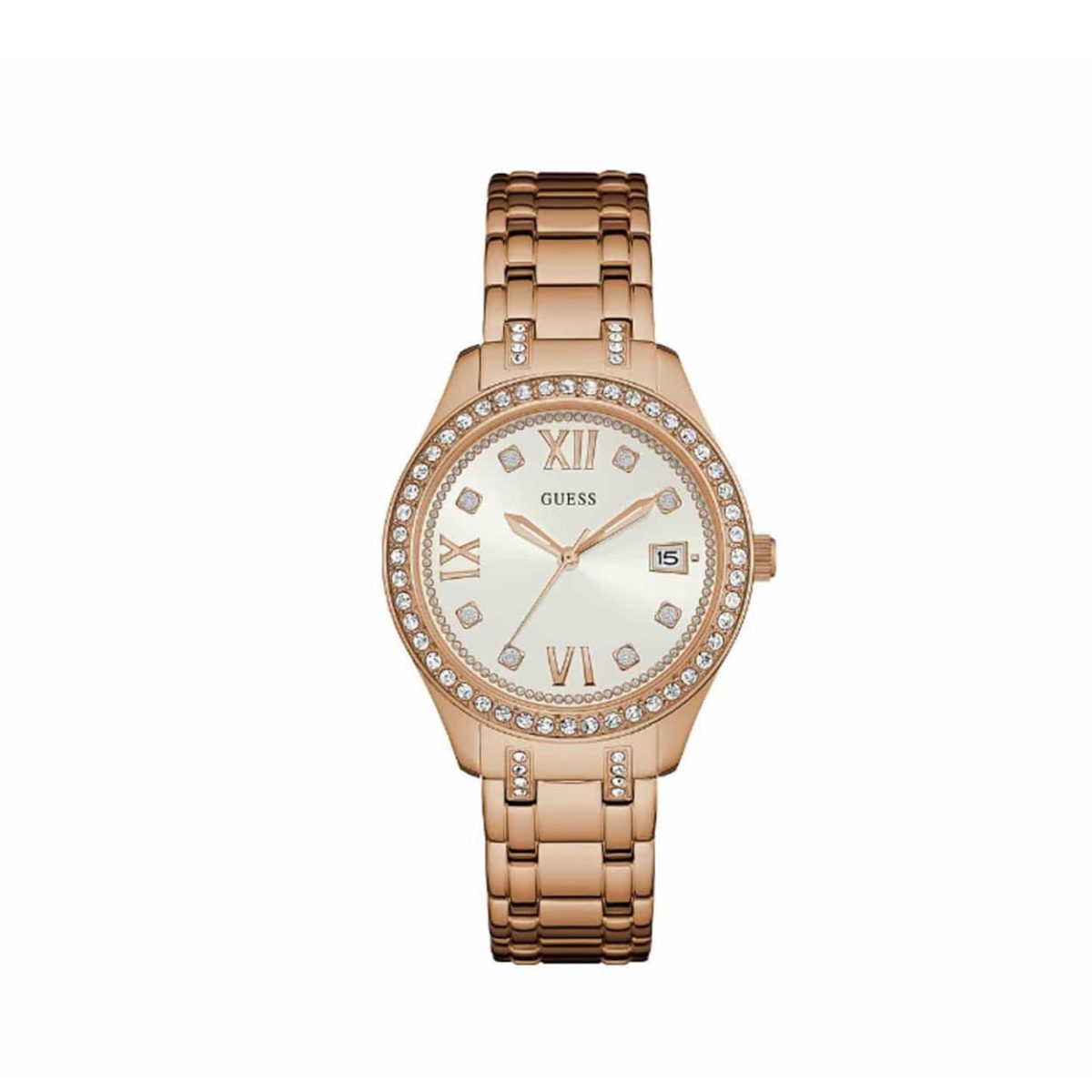 Guess Rose Gold Stainless Steel Bracelet Women's Watch - W0848L3