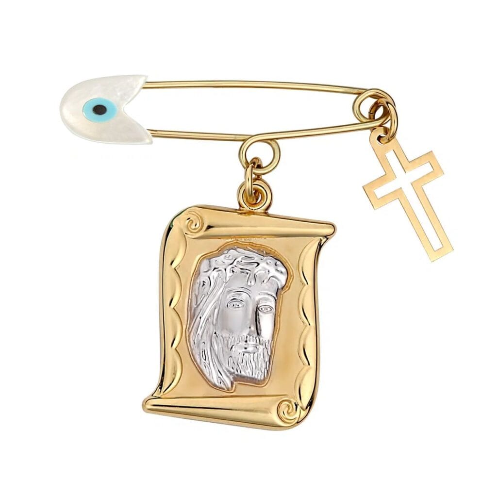 Παραμάνα Χριστός κ Σταυρός με Φίλντισι.