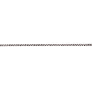 Αλυσίδα Λευκόχρυση Λεπτή Πλεκτή 14K | 40cm