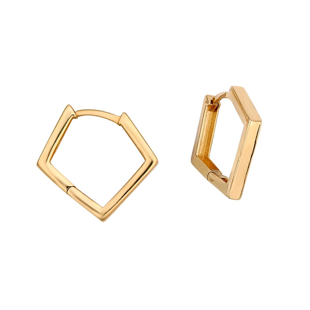 Μοντέρνα Σκουλαρίκια Χρυσά 14Κ