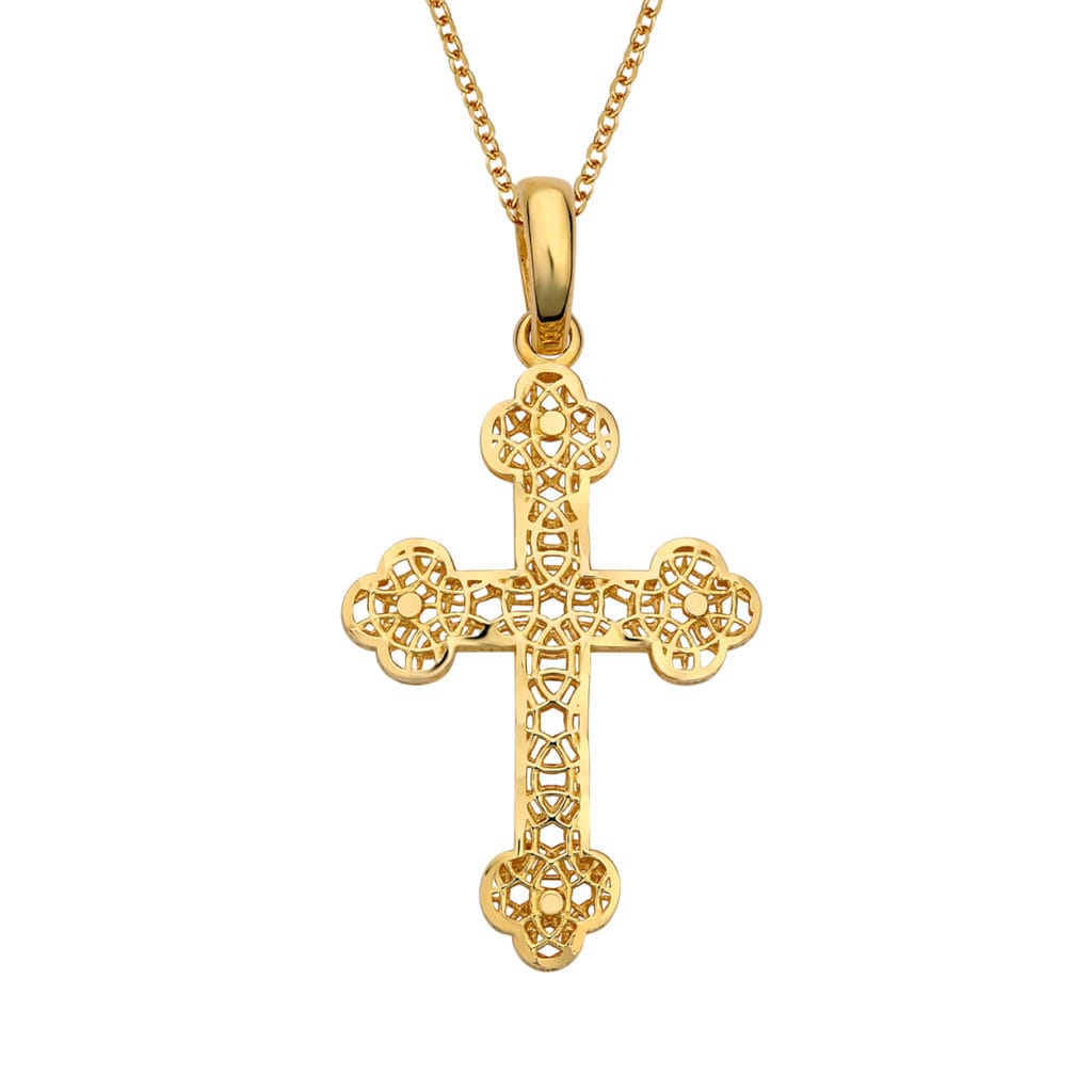 Σταυρός Διάτρητος Χρυσός 14Κ 003651 Jewelor