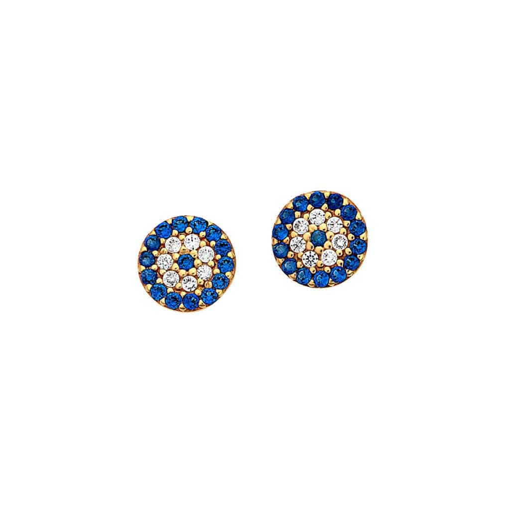 Σκουλαρίκια Χρυσά Με Ζιργκόν 14Κ 003780 Jewelor