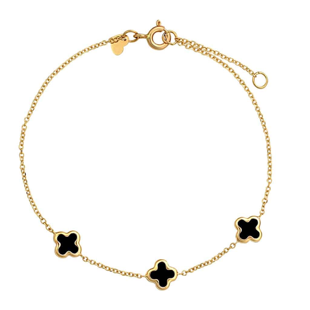 Βραχιόλι Πομπέ Χρυσό Με Σμάλτο 14Κ 003792 Jewelor