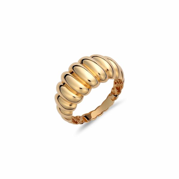 Δαχτυλίδι Χρυσό Μοντέρνο Πομπέ 14Κ 003888