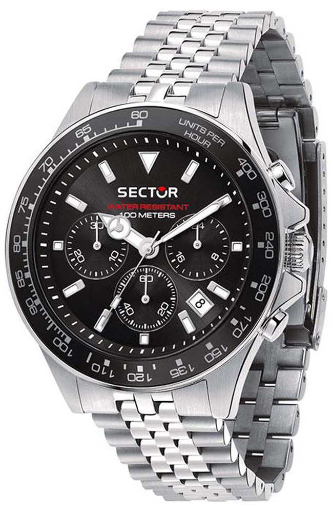 SECTOR 230 Silver Stainless Steel Chronograph R3273661033