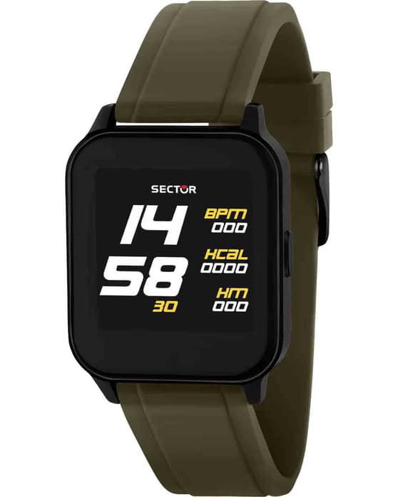 SECTOR S 05 Smartwatch Khaki Silicone Strap R3251550001