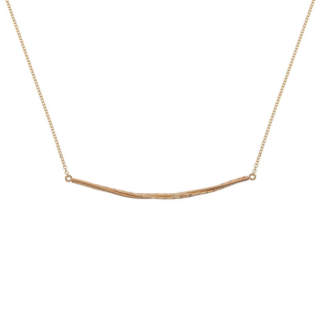 0050105 Καμπυλωτό Κρεμαστό Χρυσό Μinimal Με Ζιργκόν 14K.