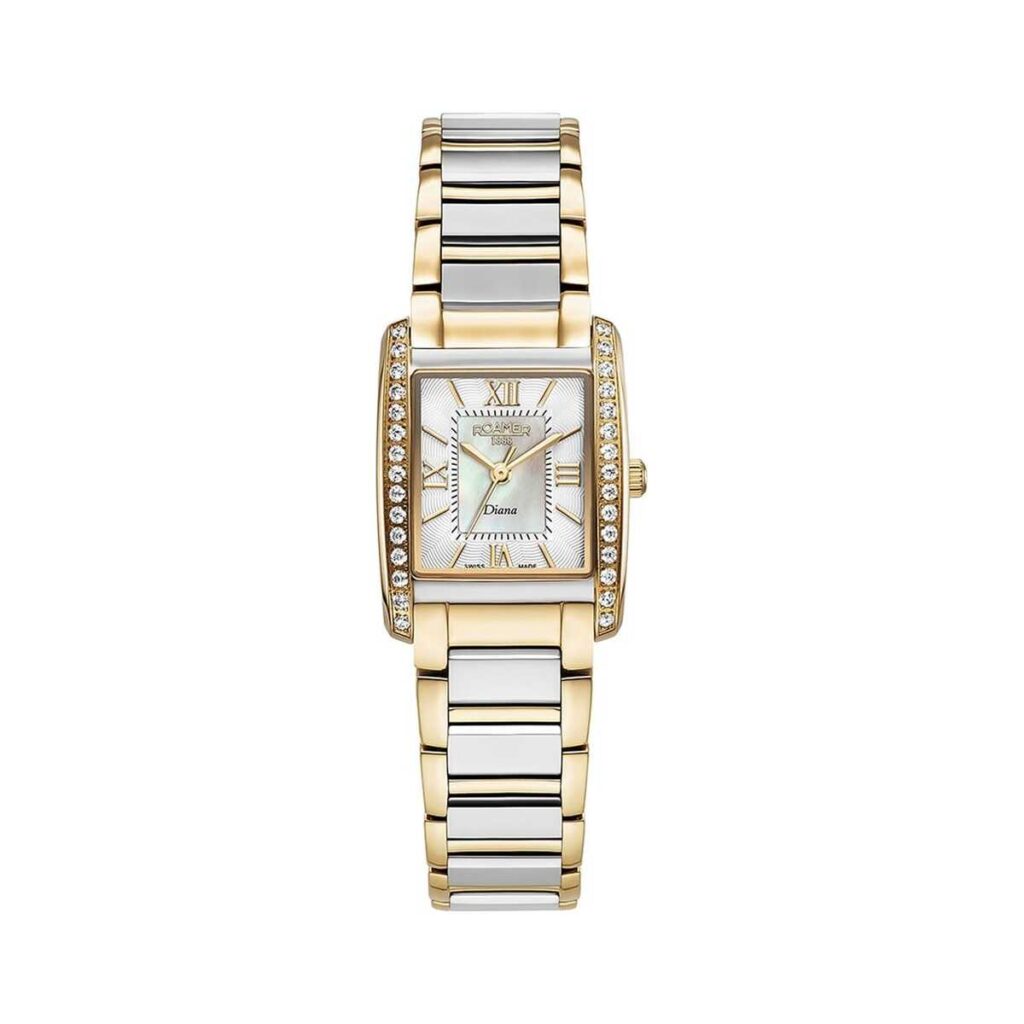 ROAMER Diana 869847 47 20 20 Crystals Two Tone Stainless Steel Bracelet