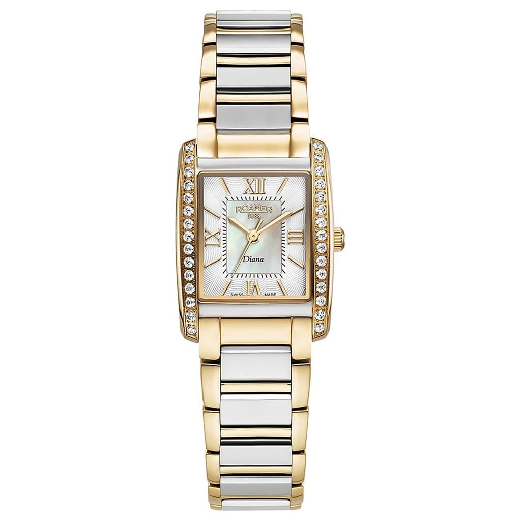 ROAMER Diana 869847 47 20 20 Crystals Two Tone Stainless Steel Bracelet