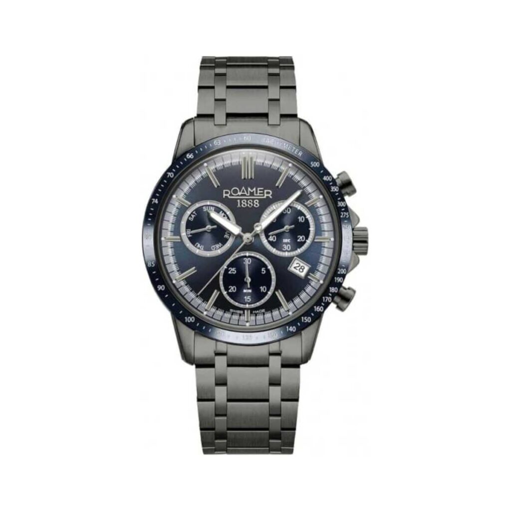 ROAMER Mercury 968988 44 45 20 Chrono Anthracite Stainless Steel Bracelet