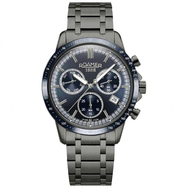 ROAMER Mercury 968988 44 45 20 Chrono Anthracite Stainless Steel Bracelet