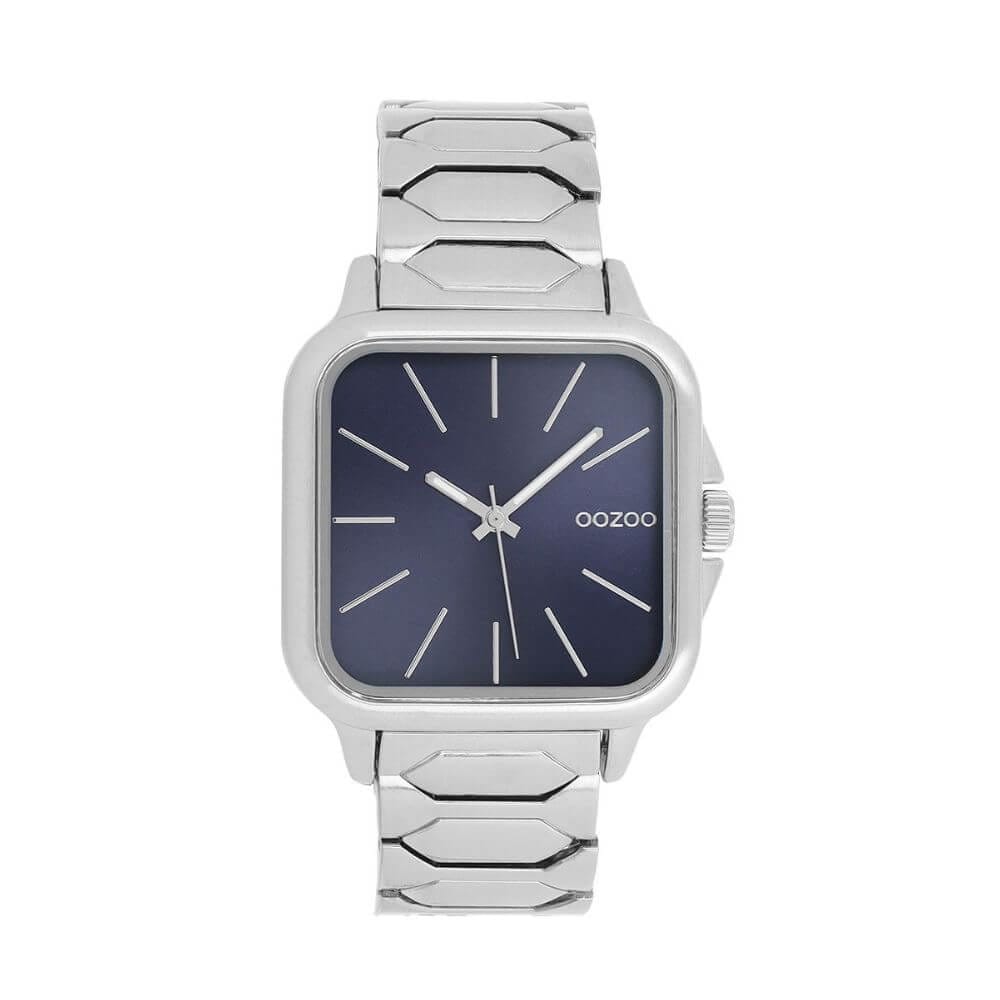 OOZOO Timepieces Ανδρικό Ρολόι Μεταλλικό Μπρασελέ Ασημί C11601
