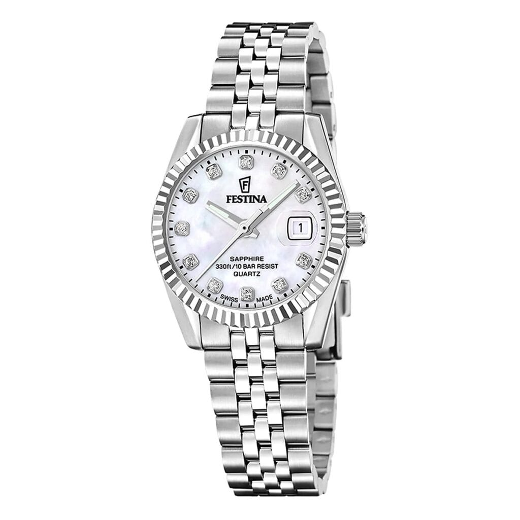 Festina Swiss Made Classic ρολόι μπαταρίας με μεταλλικό μπρασελέ F200871